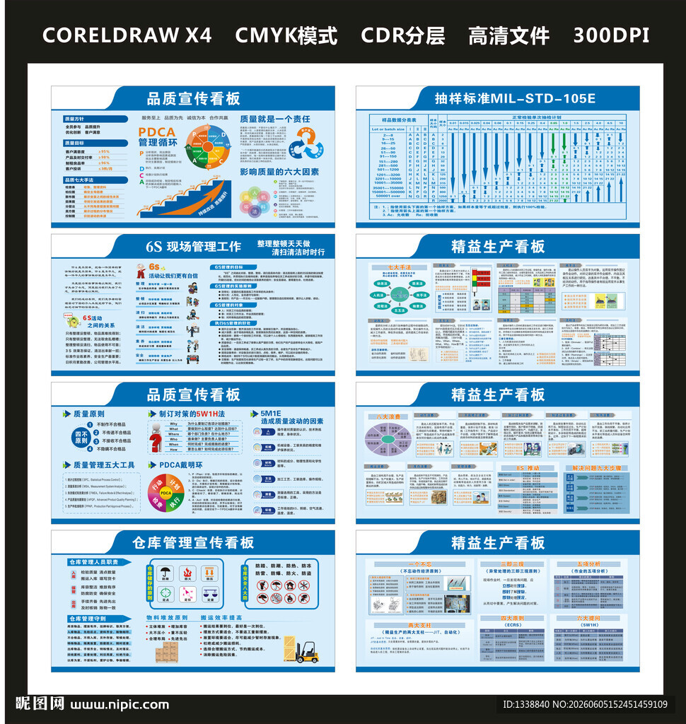 车间品质管理看板精益生产仓库