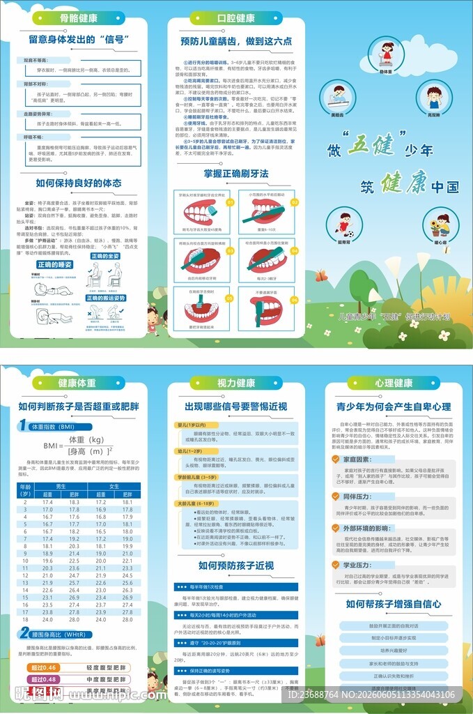 儿童青少年五健计划