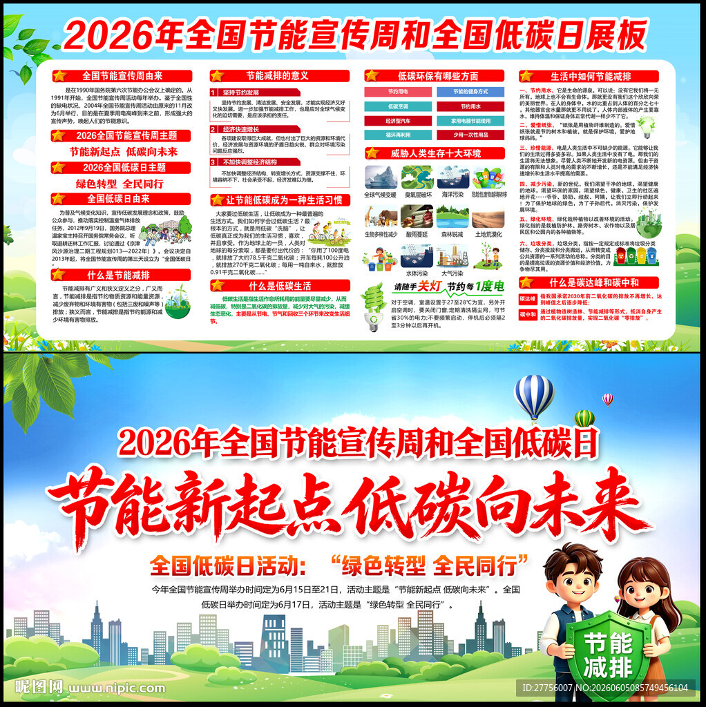2026全国节能宣传周展板