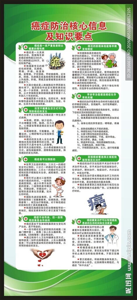 全国肿瘤防治宣传周展架