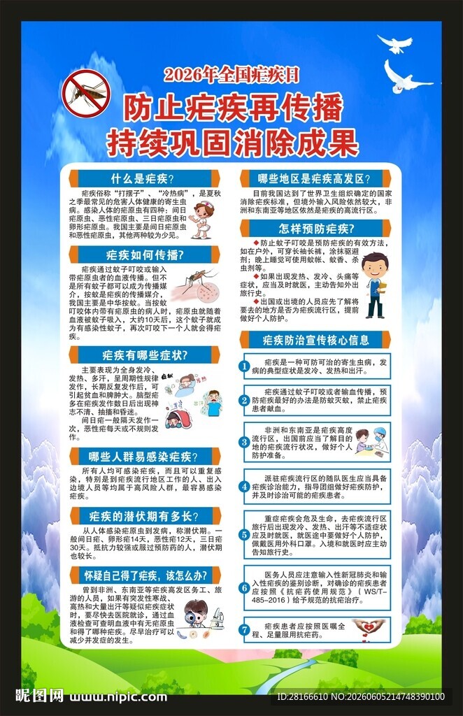 全国疟疾日海报