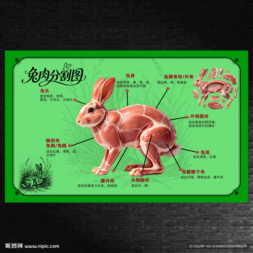 兔子分割图