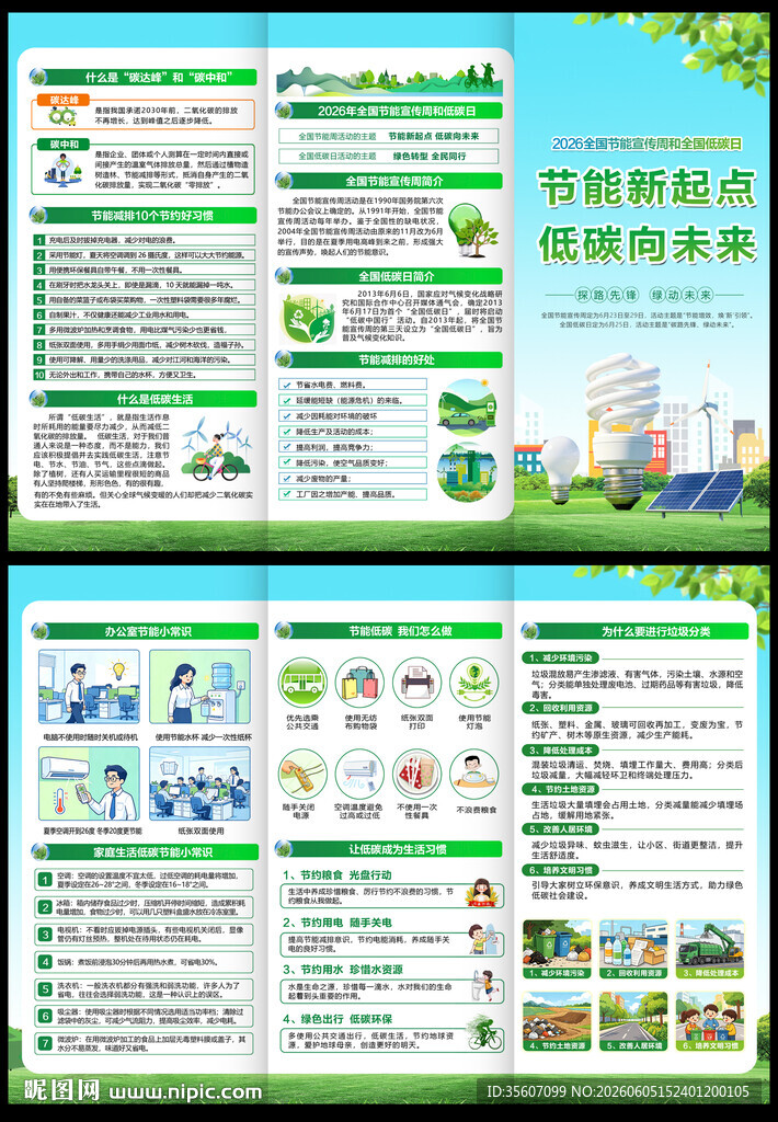 2026年节能宣传周三折页