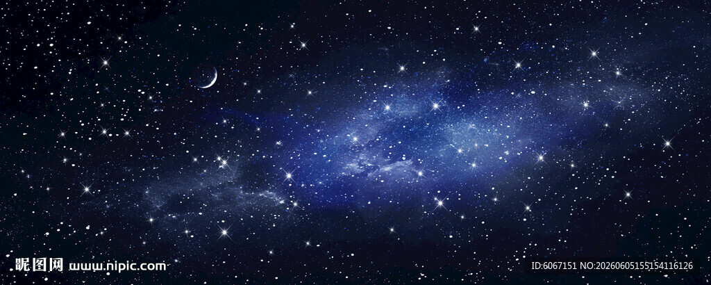 黑色银河宇宙星空背景素材