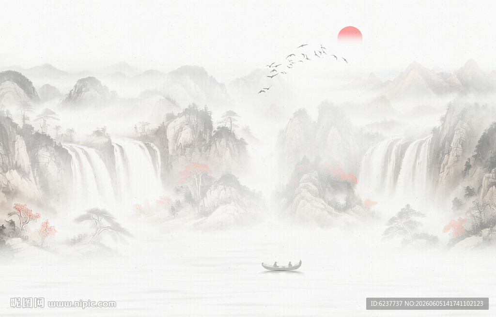 禅意水墨画