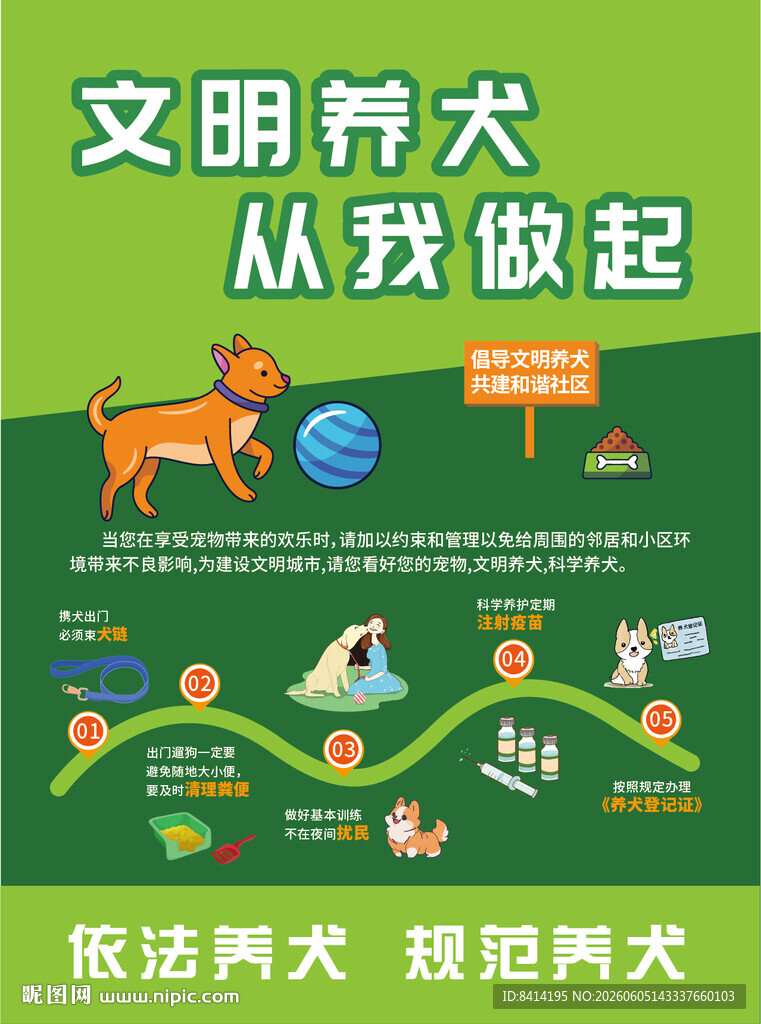 文明养犬宣传单