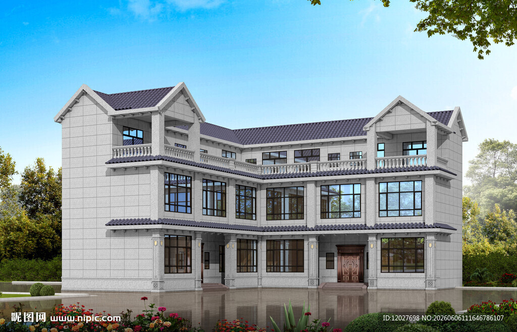 现代风格多层住宅外观
