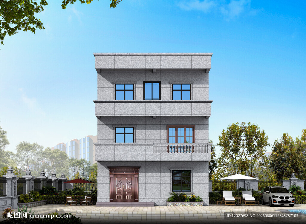 三层现代风自建住宅外观