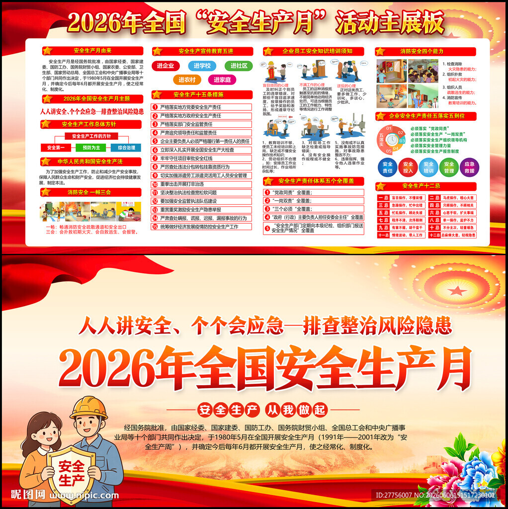 2026年安全月海报