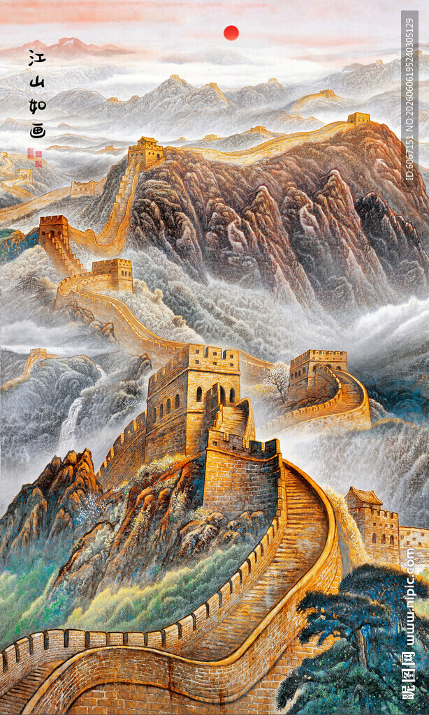 长城玄关装饰画