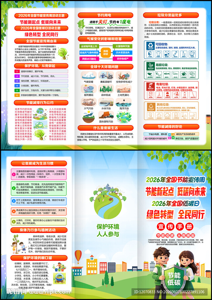 2026年节能宣传周三折页