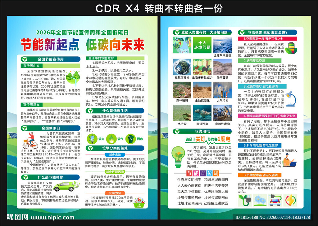 2026全国节能宣传周宣传单