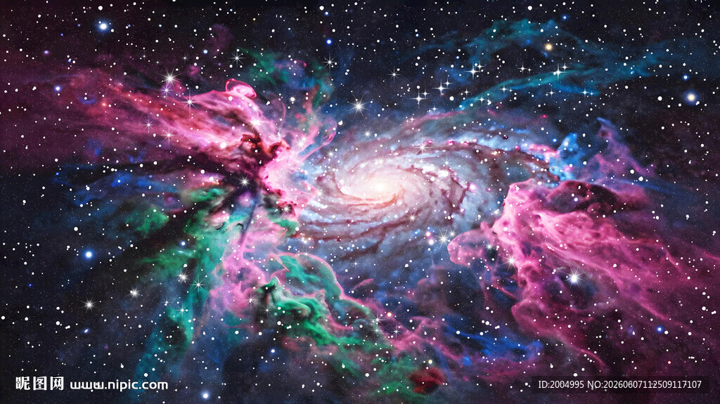 绚丽多彩星空星系宇宙