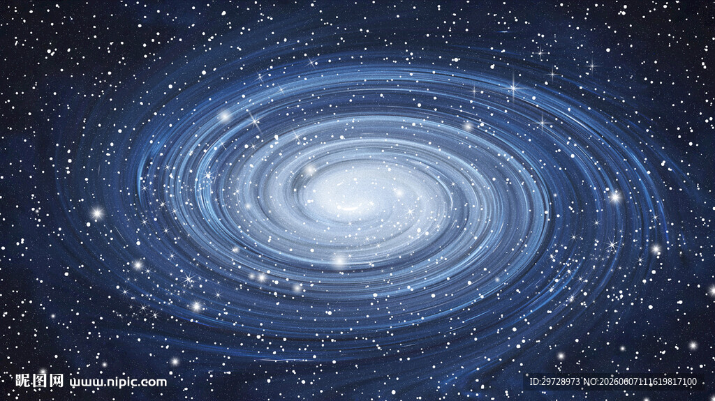 蓝色星空旋涡吊顶天花软膜