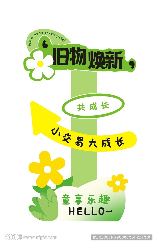 旧物焕新立牌