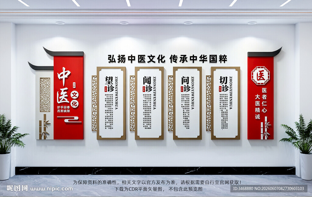望闻问切中医文化墙