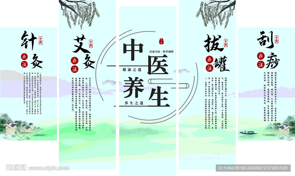 中医养生墙
