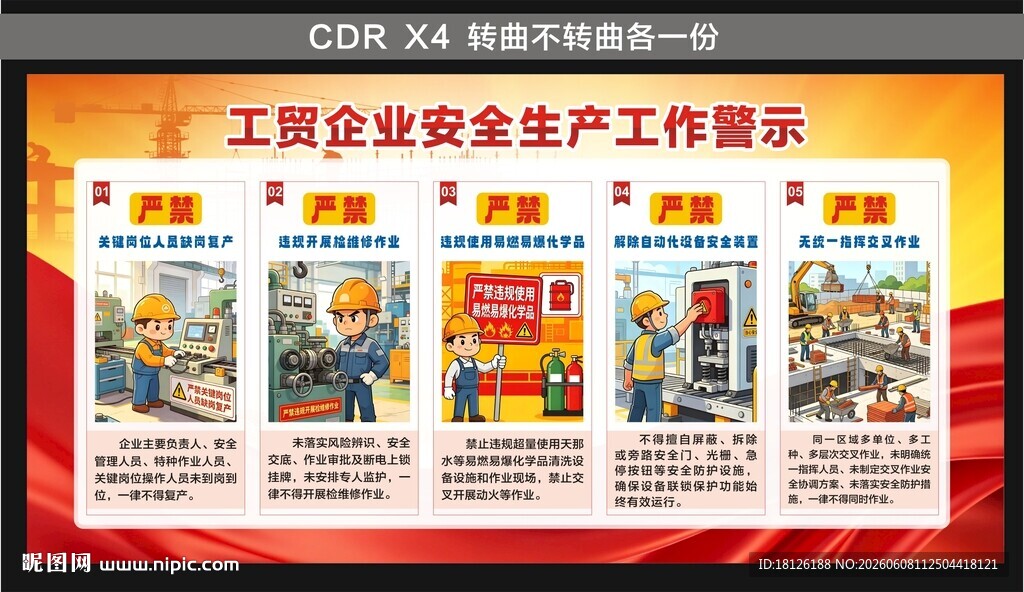 工贸企业安全生产工作警示