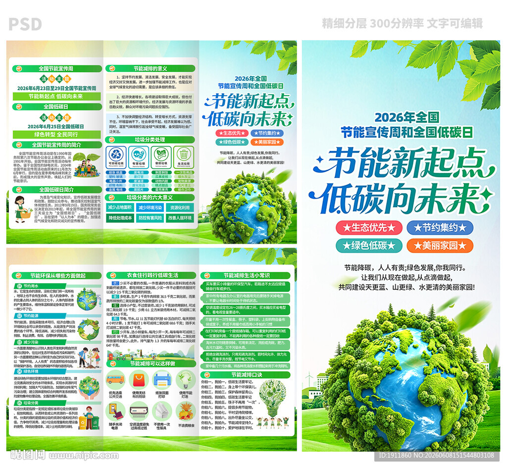 2026节能宣传周三折页