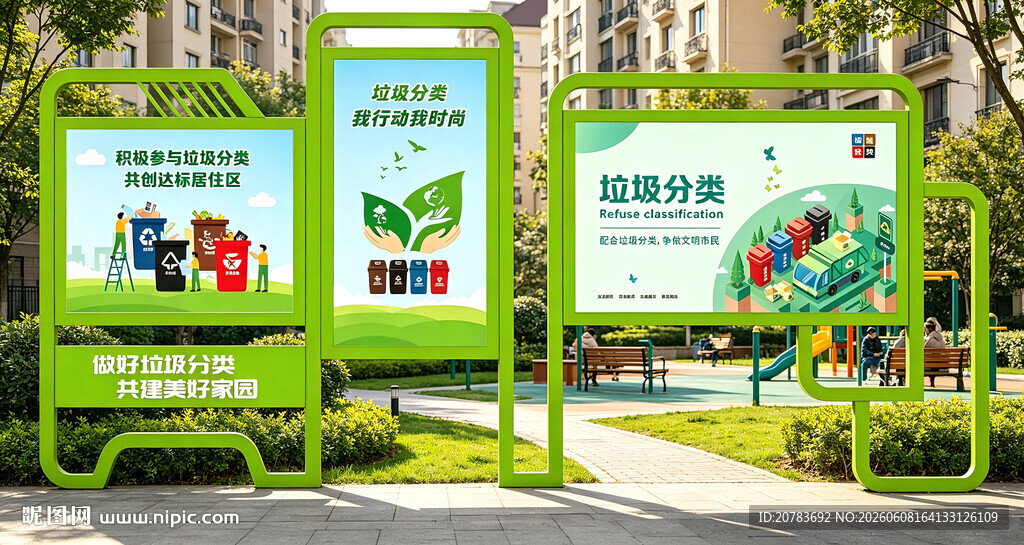 绿色宣传栏