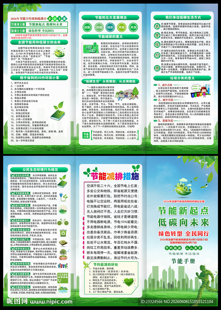2026全国节能宣传周宣传手册