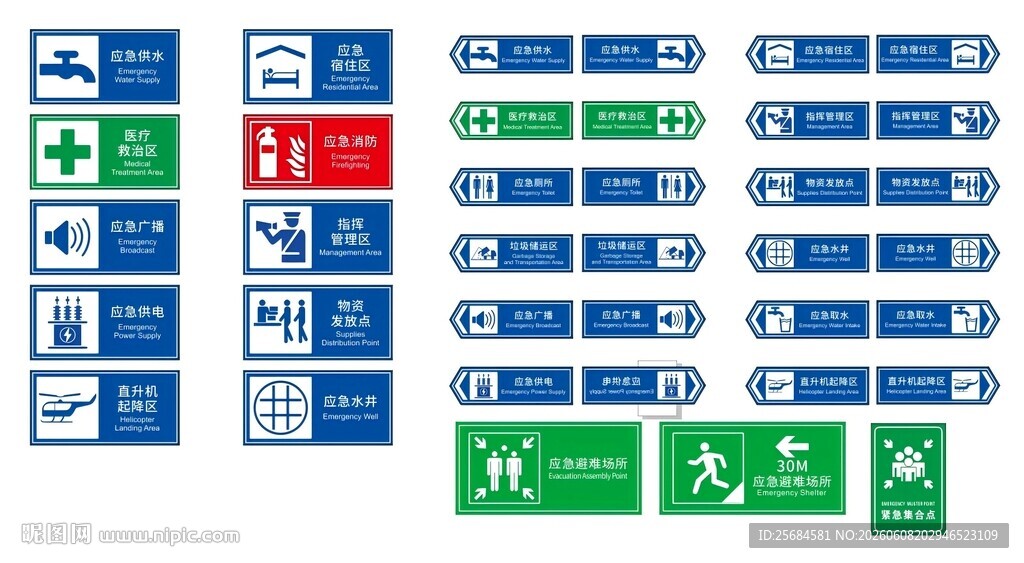 最新版本应急避难标志2026