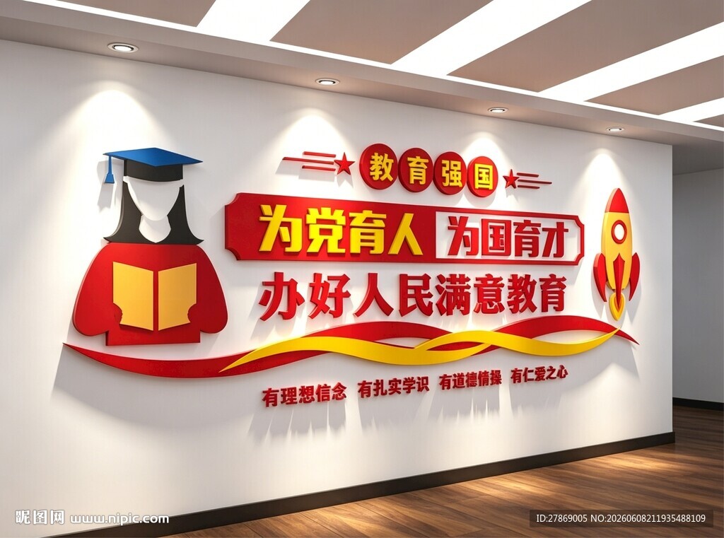 教育强国局教委文化墙