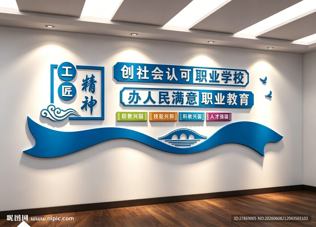 职业教育技术学院校文化墙
