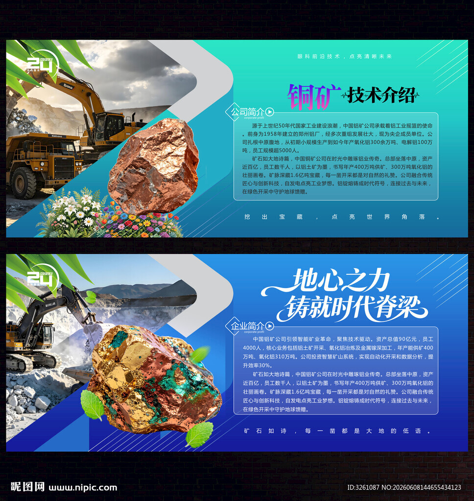 铜矿展板