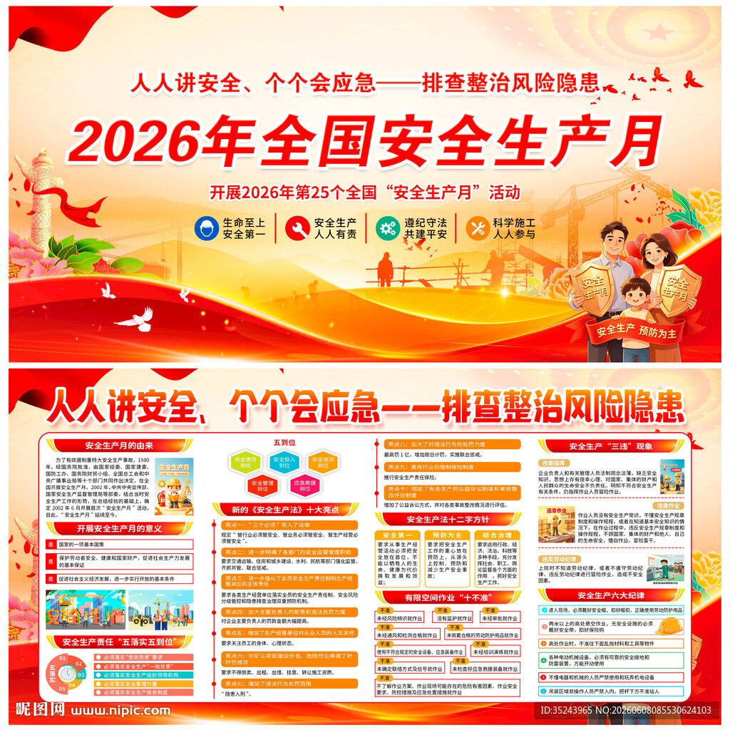 2026安全生产展板