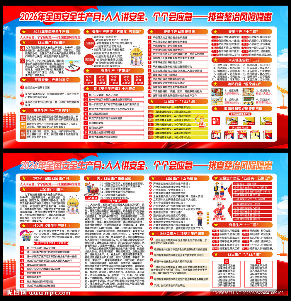 安全生产展板