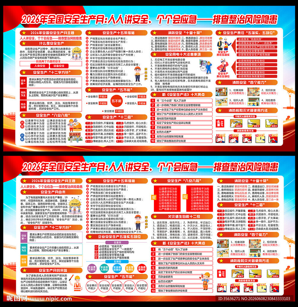 安全生产月展板