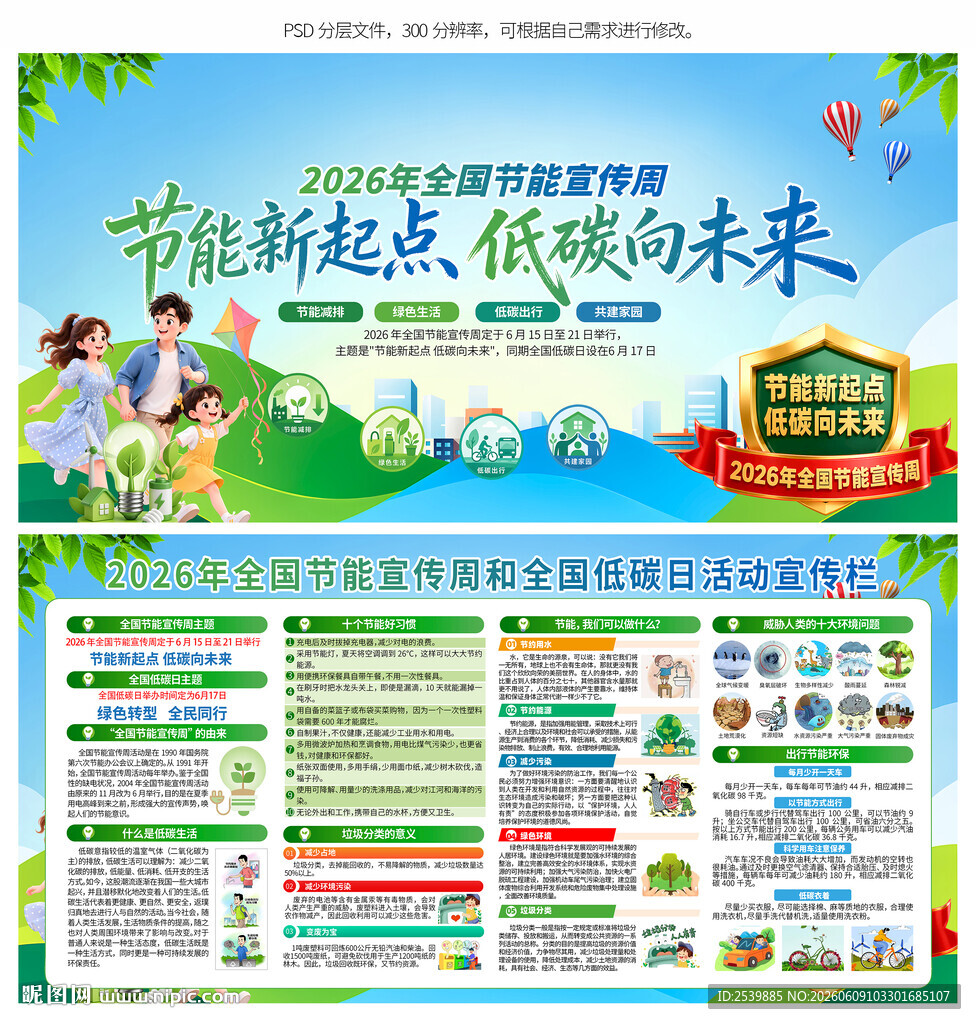 2026全国节能宣传周展板