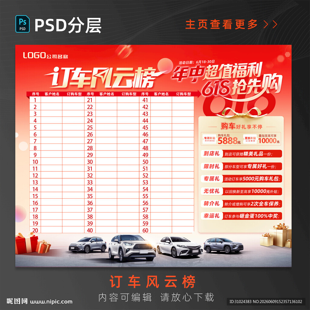 618订车风云榜