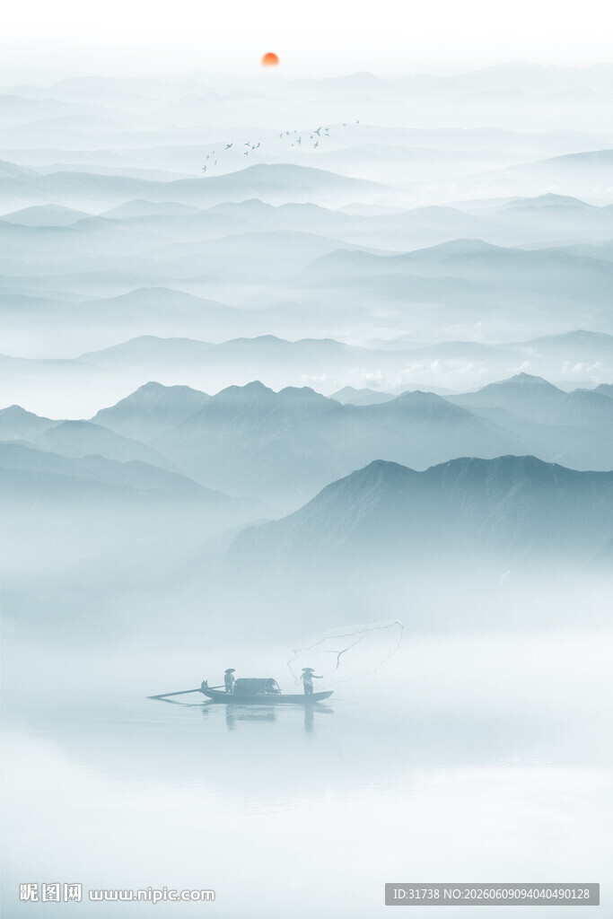 意境玄关水墨装饰画