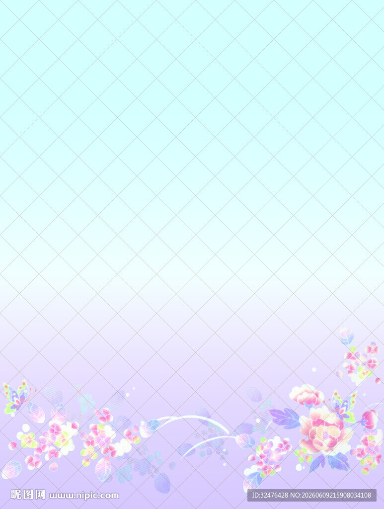 淡彩花卉背景图