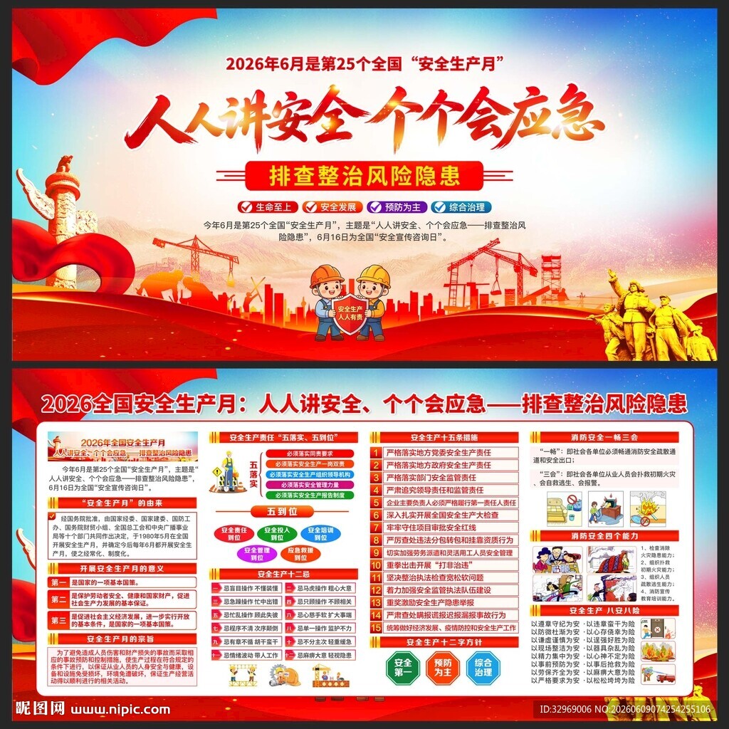 2026年安全生产月展板