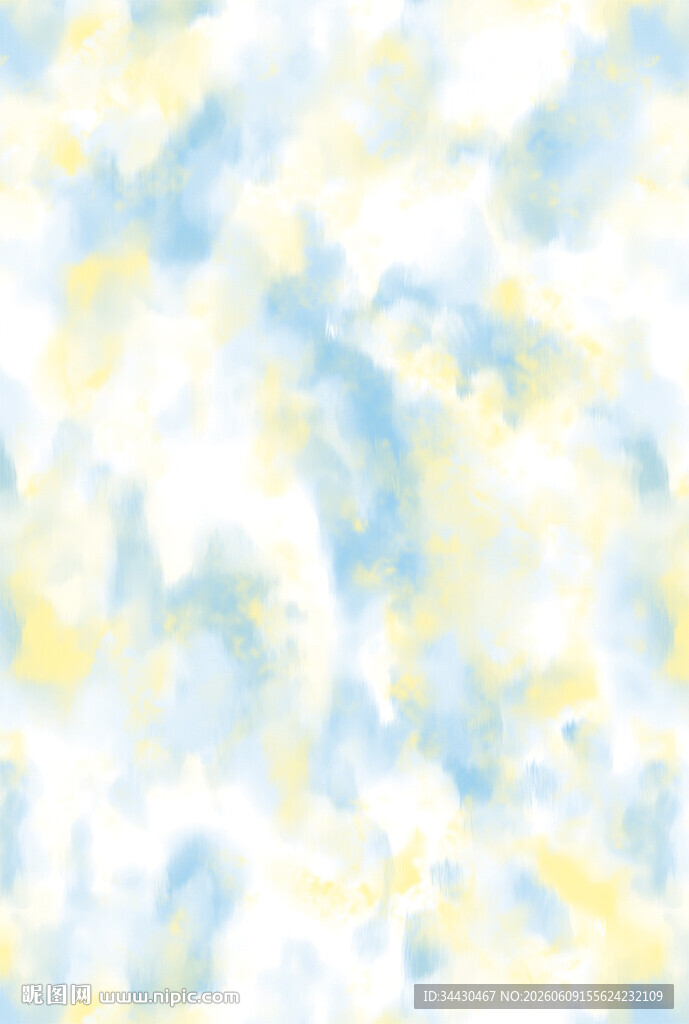 淡蓝黄水彩渐变背景纹理