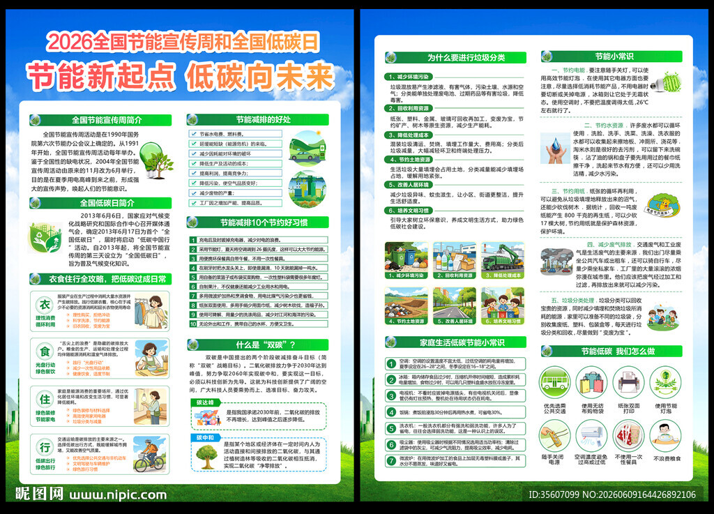 2026节能周宣传单