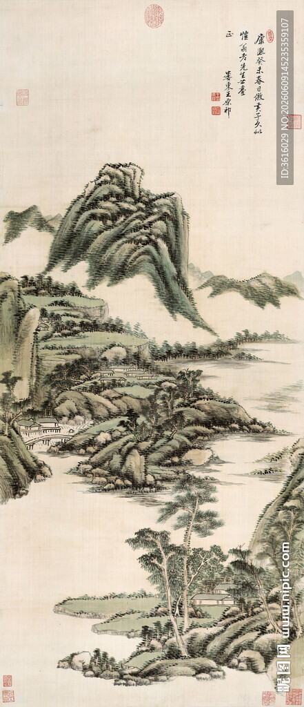 水墨山水风景图水墨装饰画