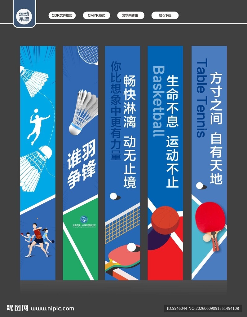 运动吊旗