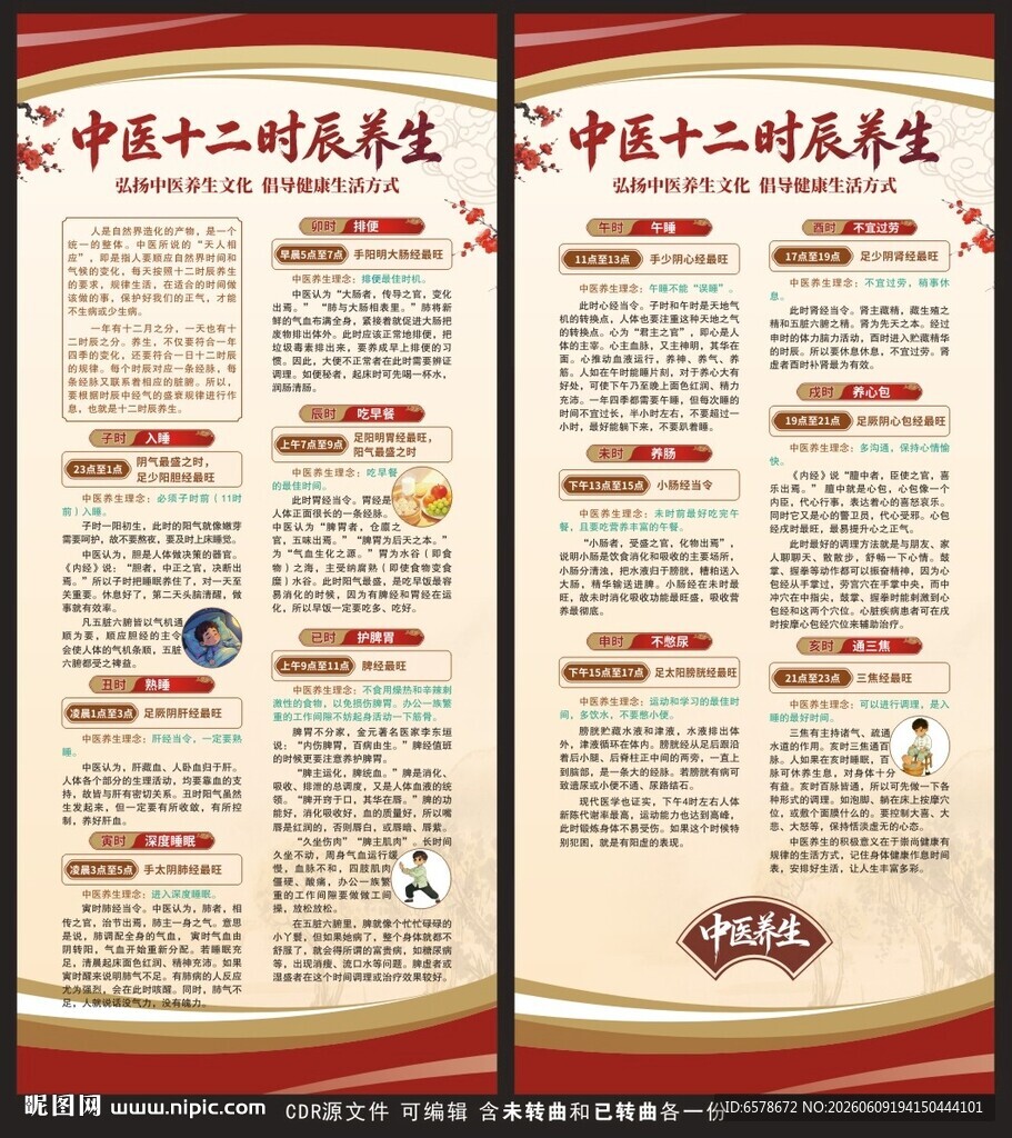 中医十二时辰养生