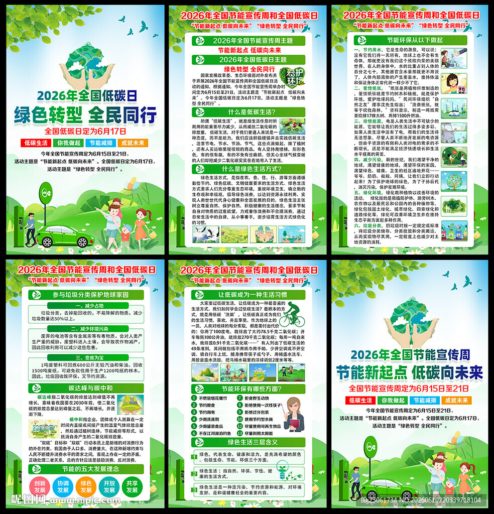 2026节能减排展板