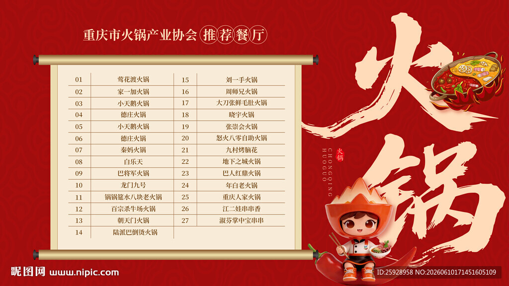 火锅推荐榜