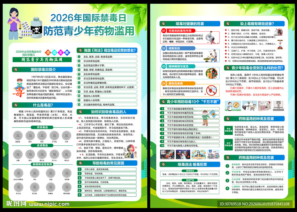 2026禁毒宣传单