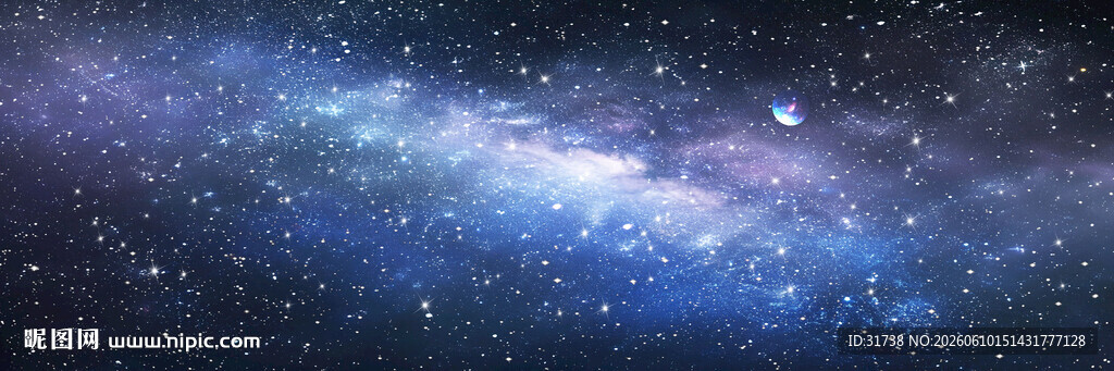 浩瀚宇宙星空背景图
