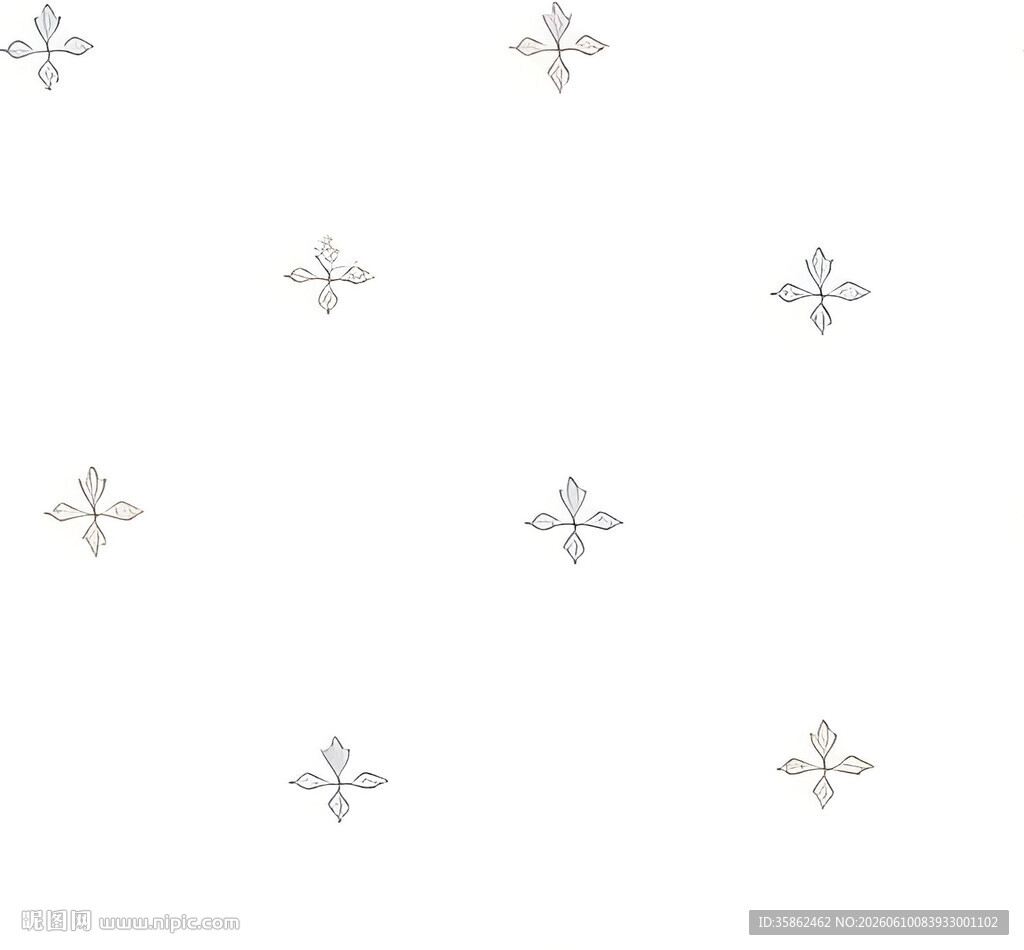 简约十字花纹