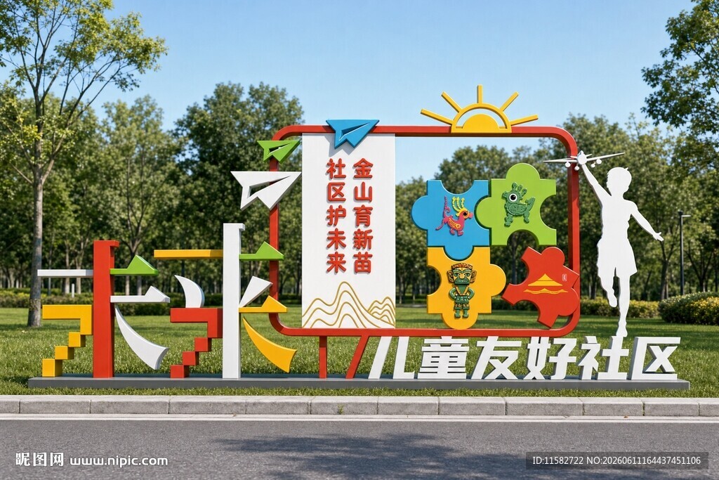 儿童友好社区户外雕塑