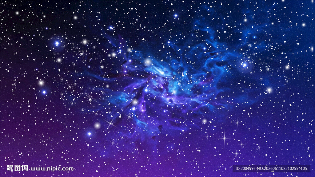蓝紫色星空
