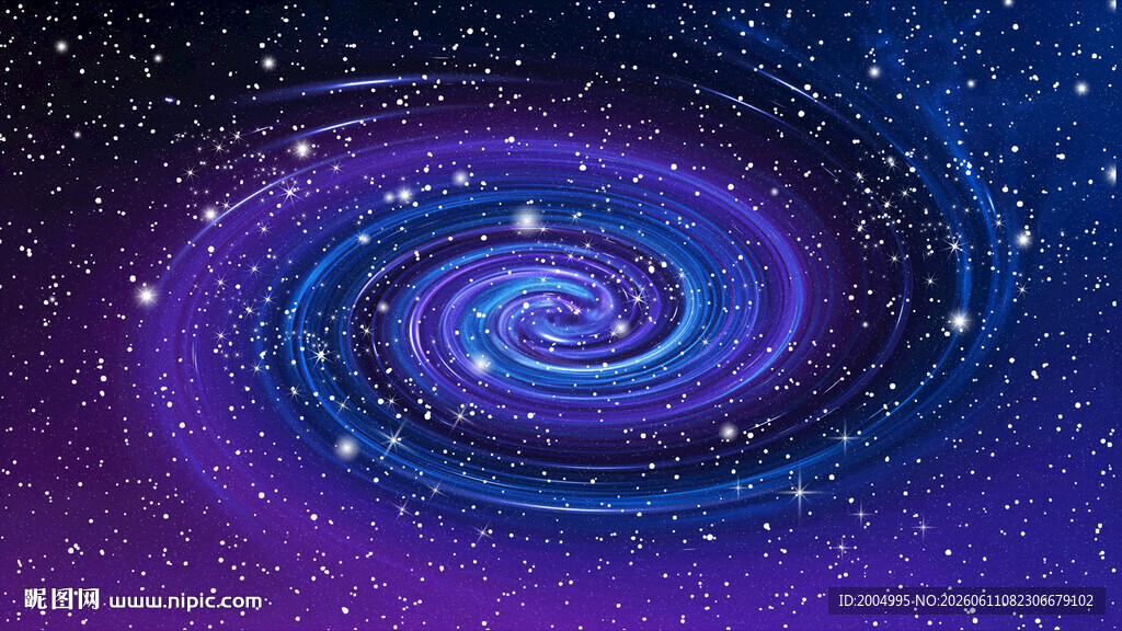 蓝紫色星空旋涡